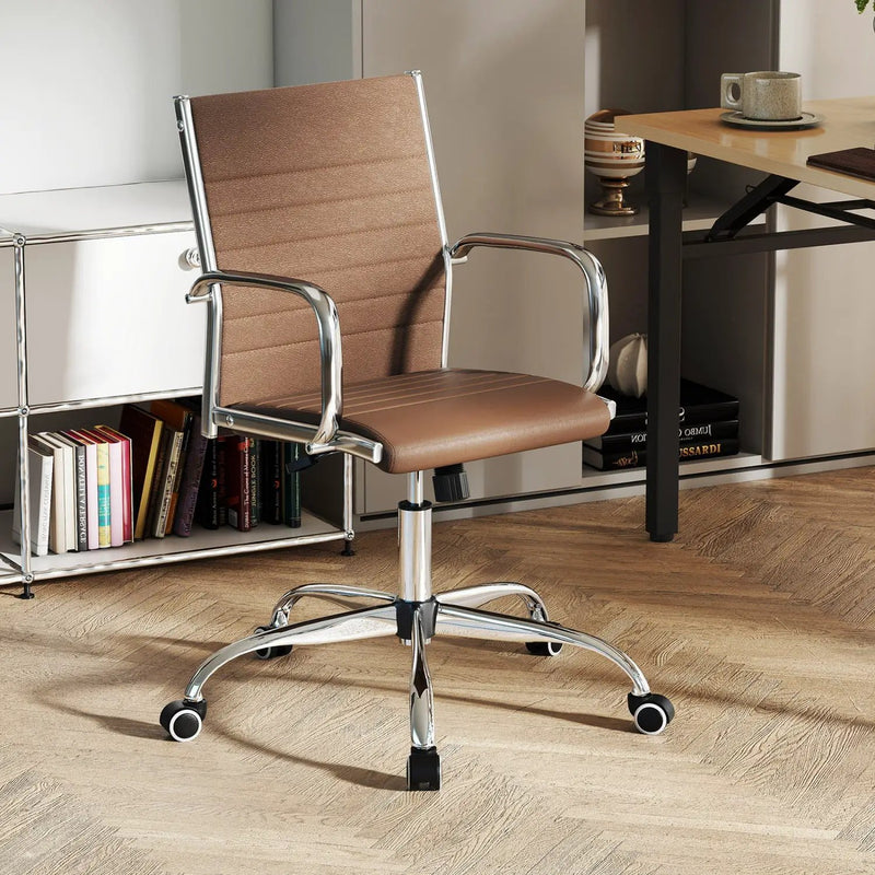 Height Adjustable Office Chair with Rocking Backrest by DirectDeals