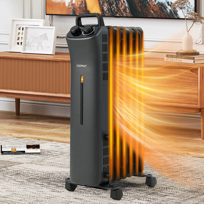 1500W Oil Filled Space Heater with 3-Level Heat by DirectDeals