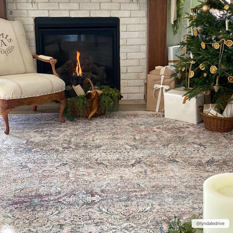 Olive Holi-2304 Washable Area Rug by Boutique Rugs