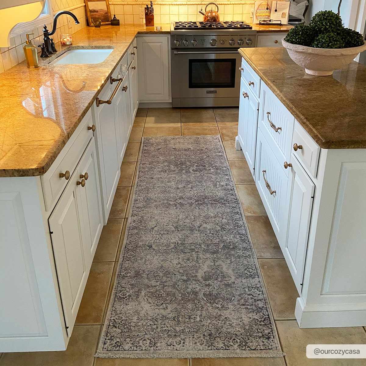Olive Holi-2304 Washable Area Rug by Boutique Rugs