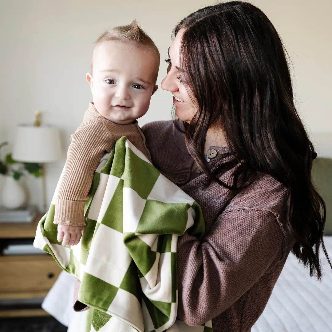 Minky Stretch Receiving Blankets by HouseOfZazla