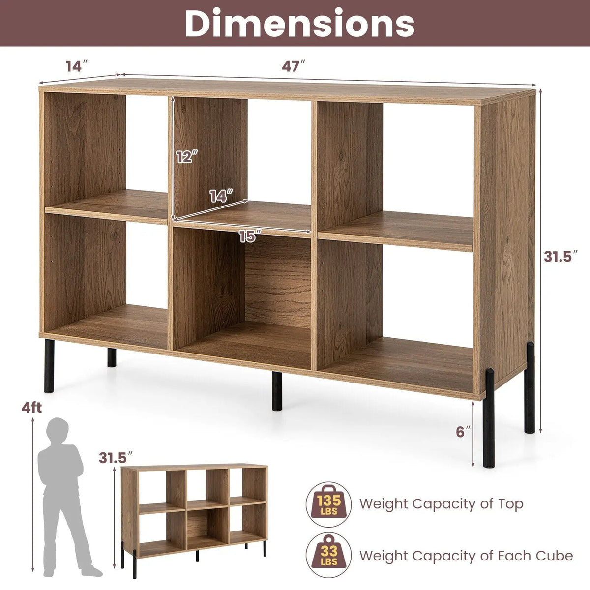 Open-Back Bookshelf with Drawer for Study, photo 5 of 10
