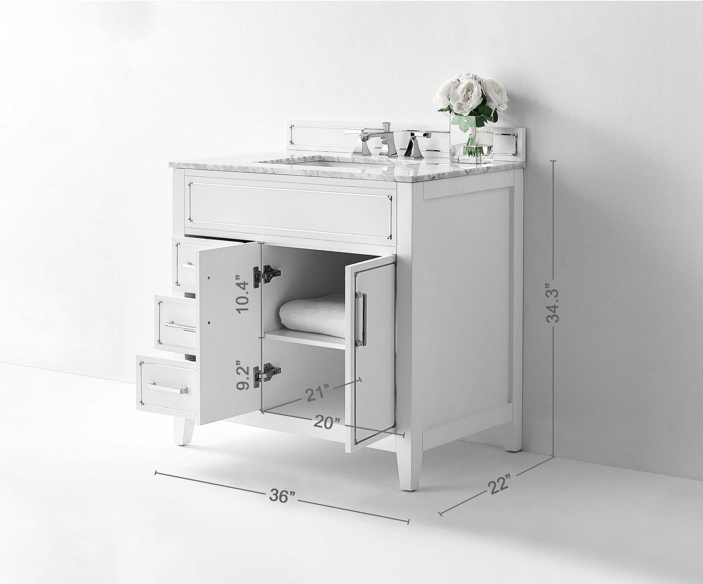 Aspen 36" Bath Vanity Set by Ancerre Designs