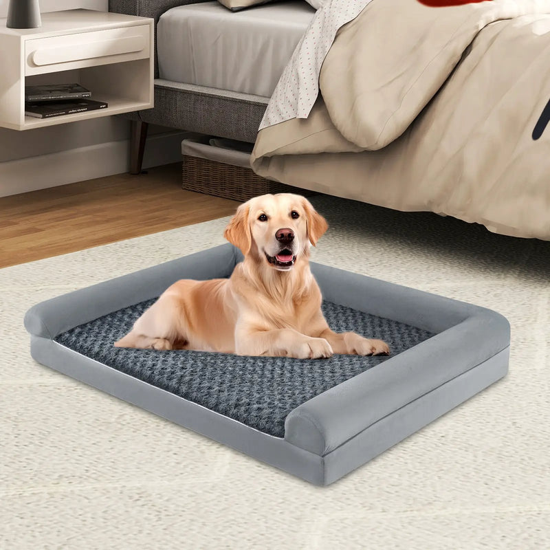 Orthopedic Foam Dog Bed Large Dog Sofa Couch with Removable Cover by DirectDeals