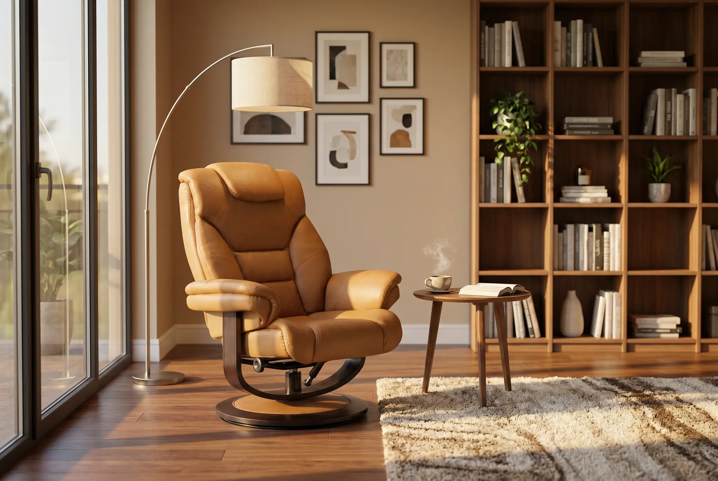 Oslo Euro Recliner w/ Ottoman by Ornate Furniture