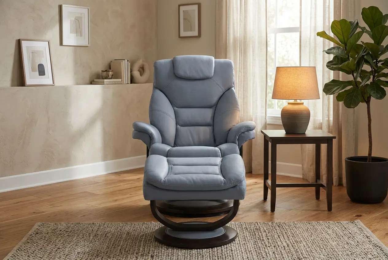 Oslo Euro Recliner w/ Ottoman by Ornate Furniture