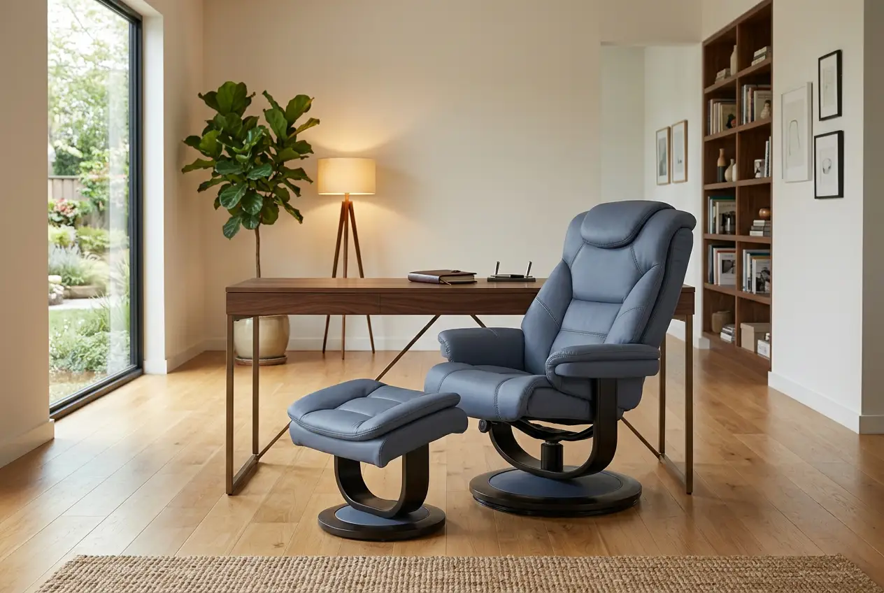 Oslo Euro Recliner w/ Ottoman by Ornate Furniture