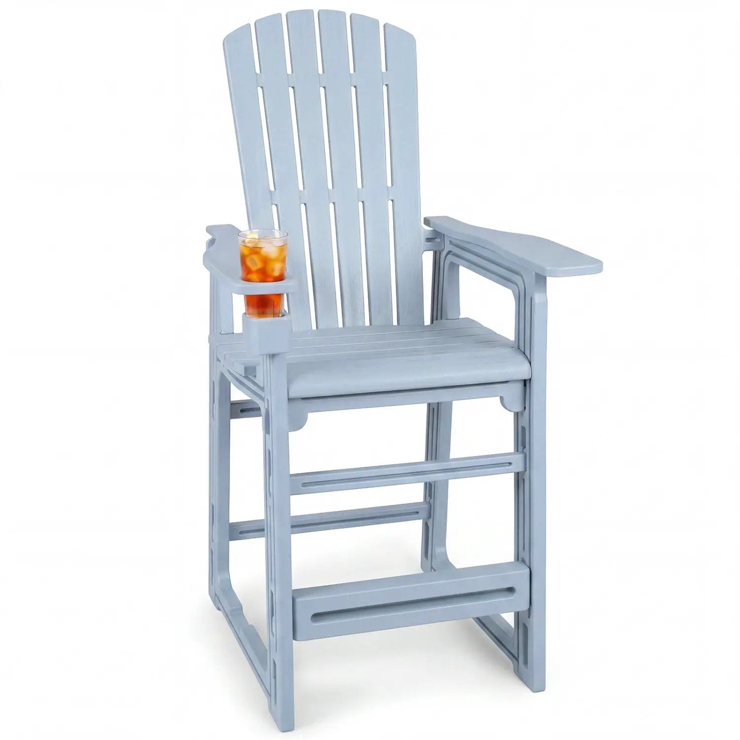 Outdoor Bar Stool 29" Height with Backrest and Armrests by DirectDeals