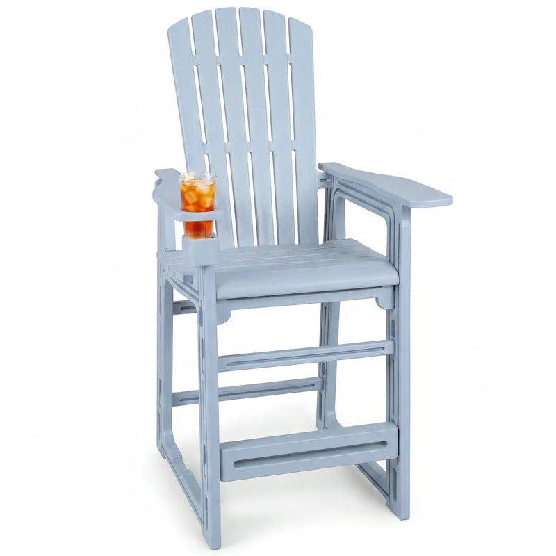 Outdoor Bar Stool 29" Height with Backrest and Armrests by DirectDeals