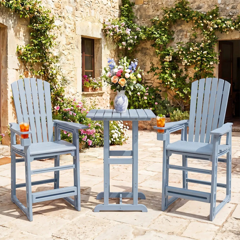 Outdoor Bar Stool 29" Height with Backrest and Armrests by DirectDeals