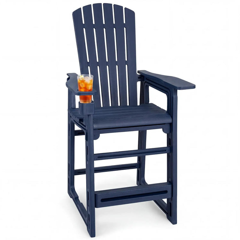 Outdoor Bar Stool 29" Height with Backrest and Armrests by DirectDeals