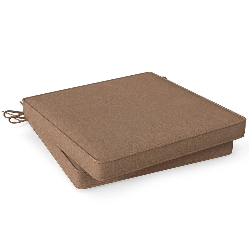 Outdoor Chair Cushion Set of 2 Waterproof Fade-Resistant Olefin Seat Cushions by DirectDeals