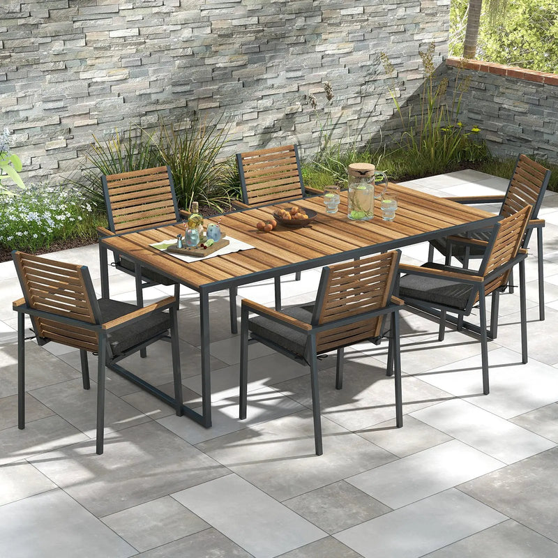 Outdoor Chair Cushion Set of 2 Waterproof Fade-Resistant Olefin Seat Cushions by DirectDeals