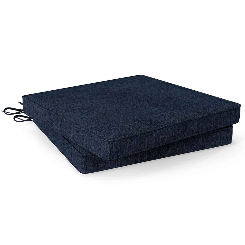 Outdoor Chair Cushion Set of 2 Waterproof Fade-Resistant Olefin Seat Cushions by DirectDeals