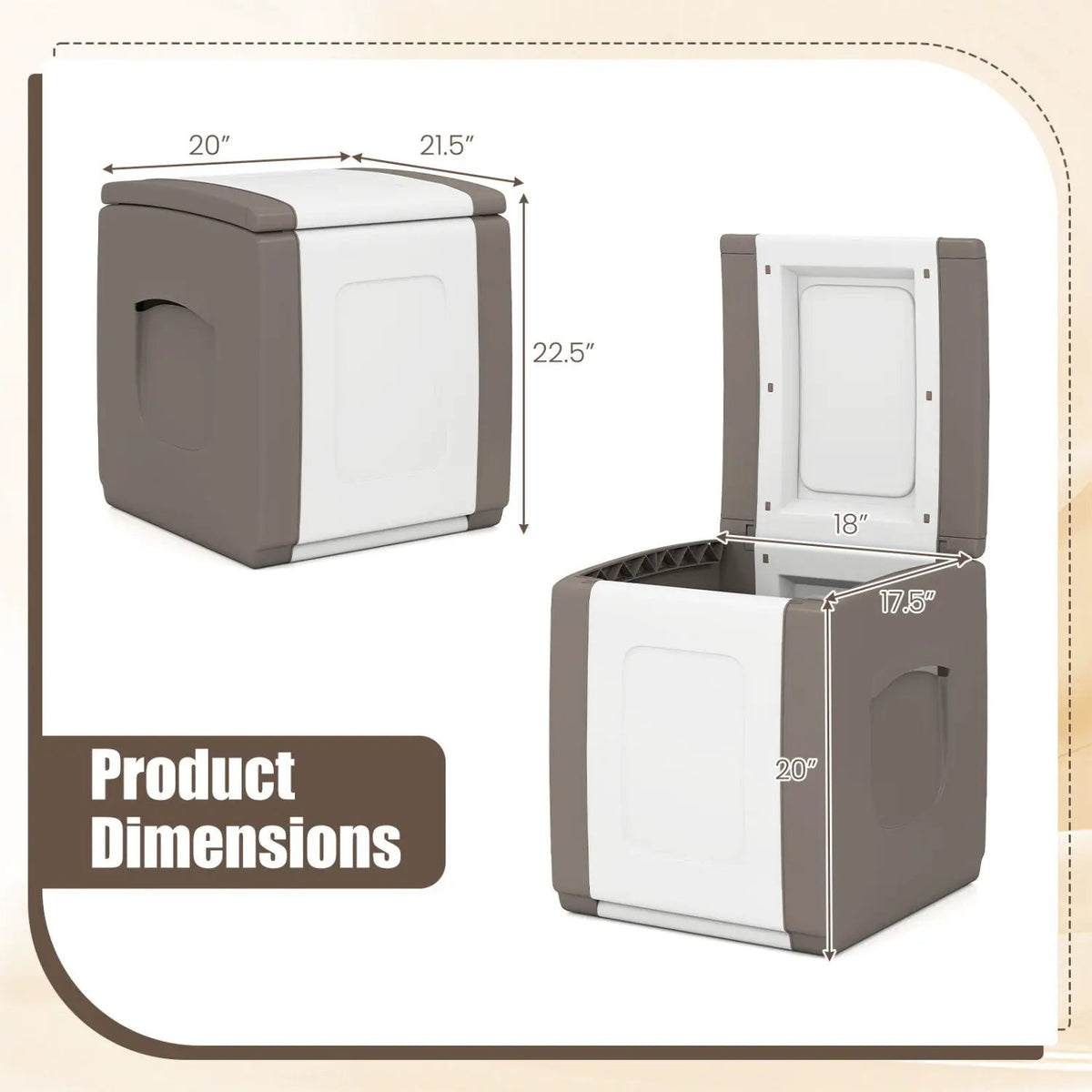 Outdoor Deck Box with Lid for Packages and Garden, photo 12 of 16