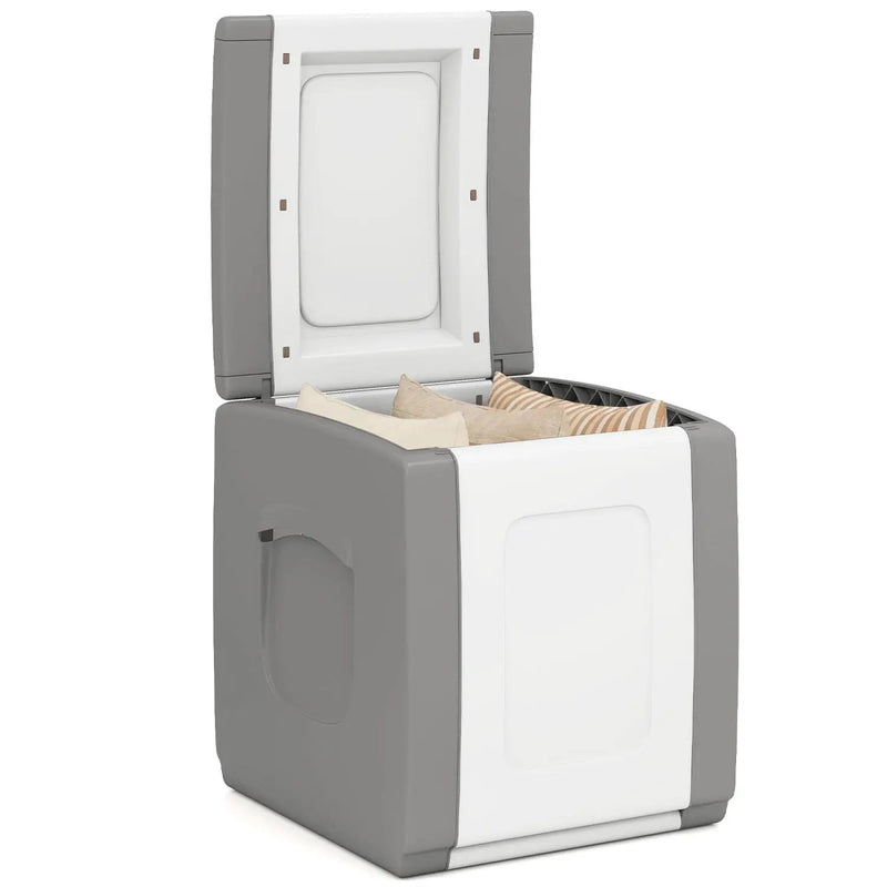 Outdoor Deck Box with Lid for Packages and Garden by DirectDeals