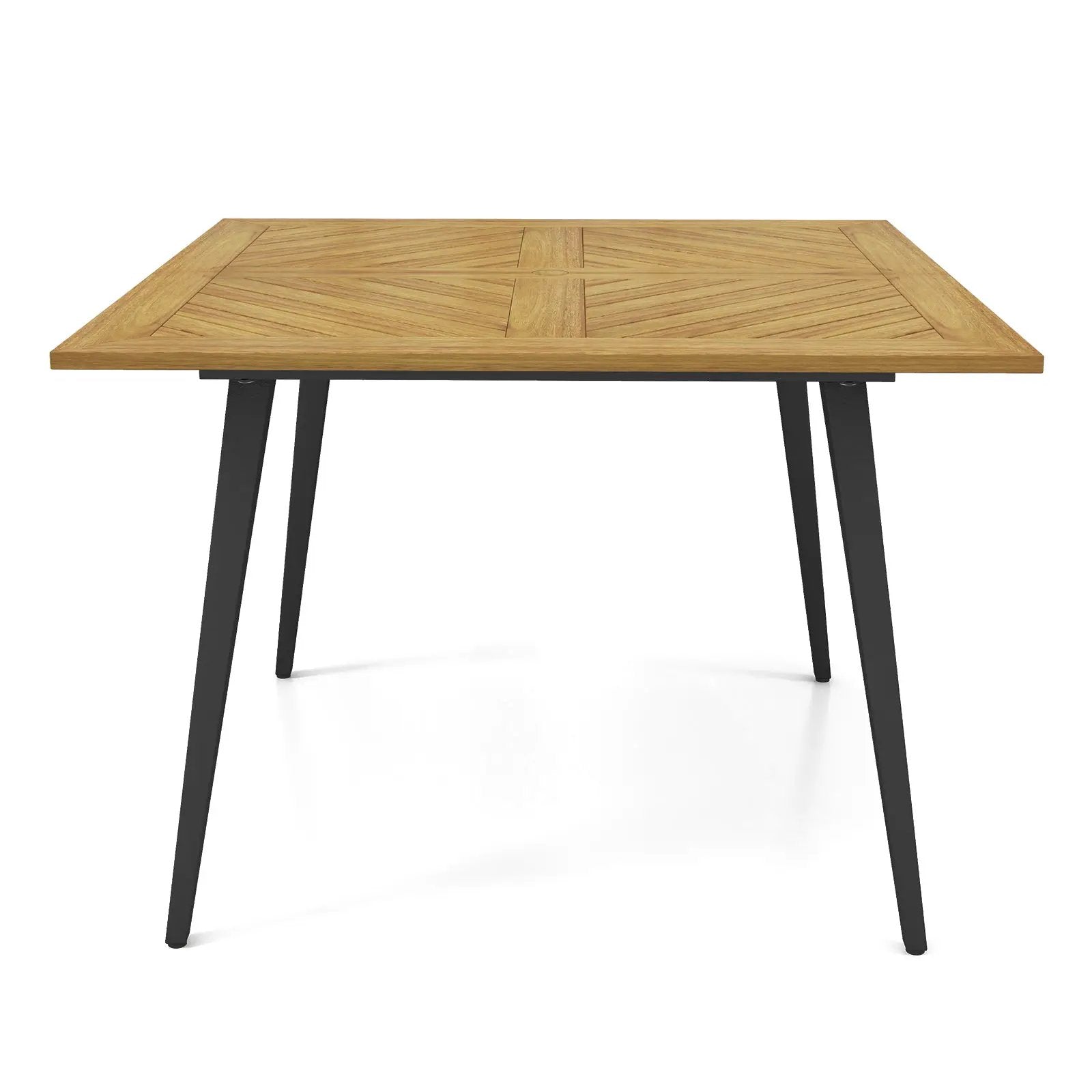 4-Person Acacia Wood Outdoor Dining Table for Garden Poolside and Backyard by DirectDeals