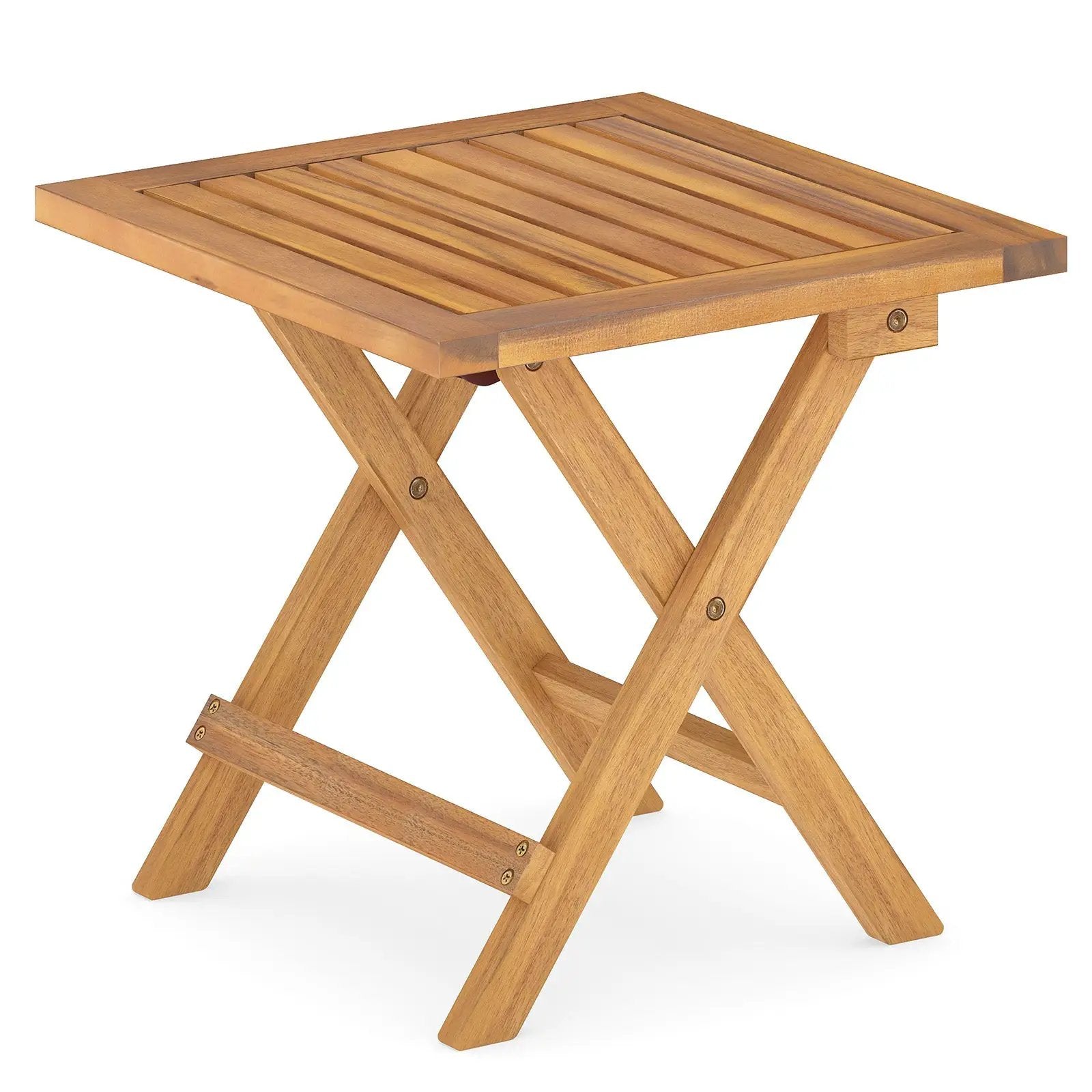 Outdoor Folding Side Table for Small Space and Garden by DirectDeals
