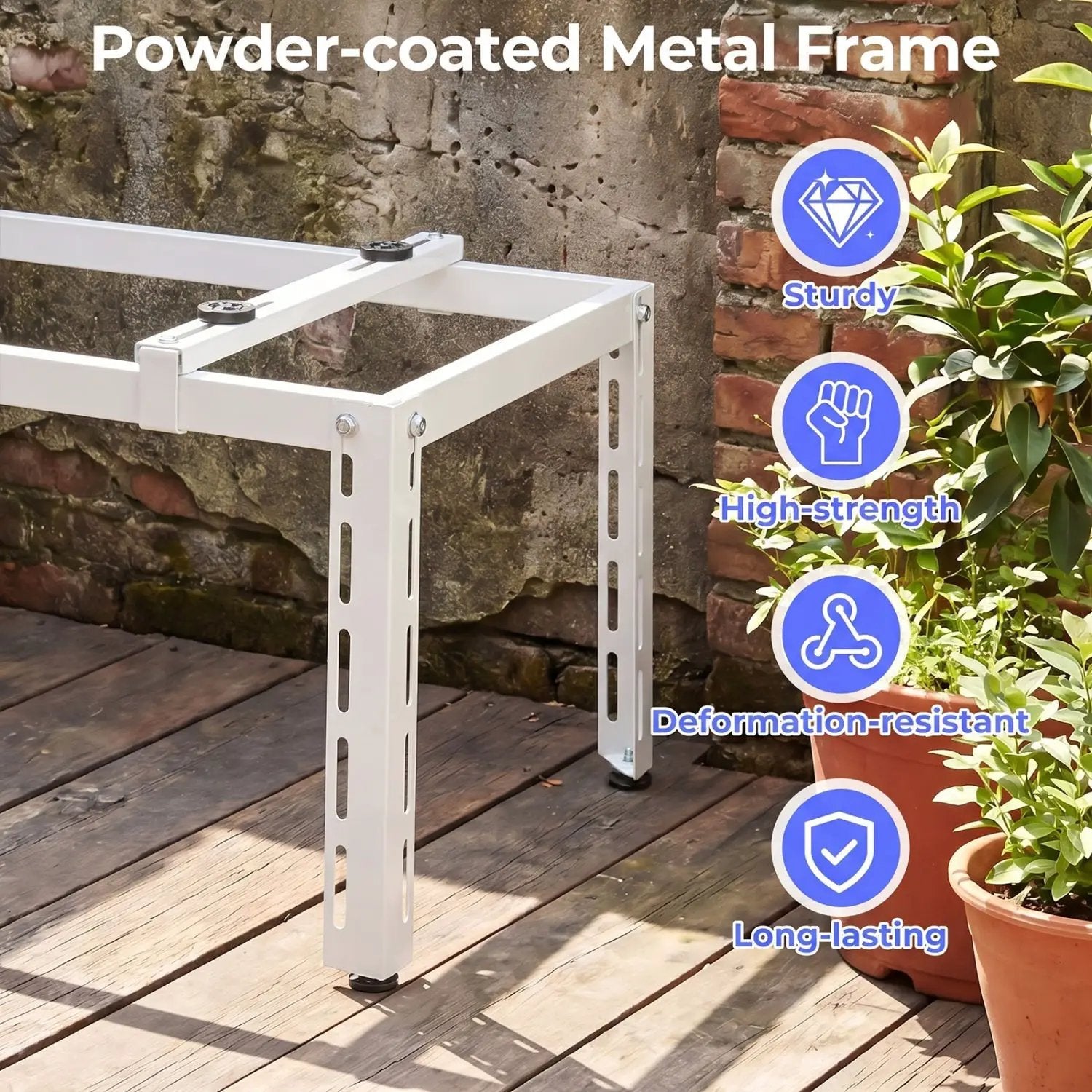 Heavy-Duty AC Condenser Stand for 9000-36000 BTU Mini Splits by DirectDeals