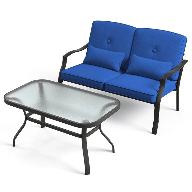 Outdoor Loveseat Chair Set with by DirectDeals