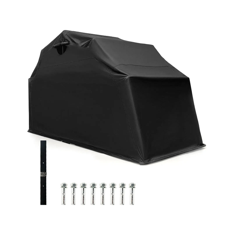 Outdoor Motorcycle Shelter Waterproof Motorbike Storage Tent with Cover-Black by DirectDeals