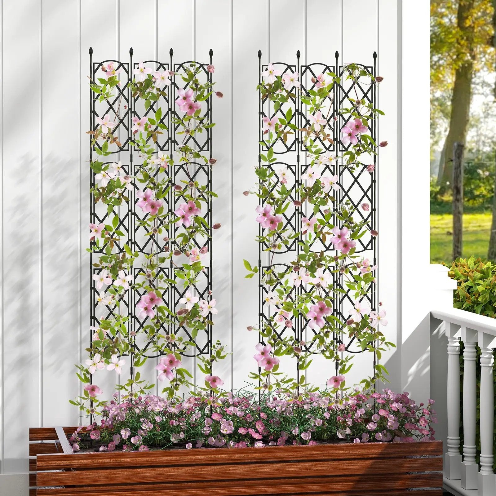 3-Pack Outdoor Plant Support Frame for Raised Garden Bed by DirectDeals