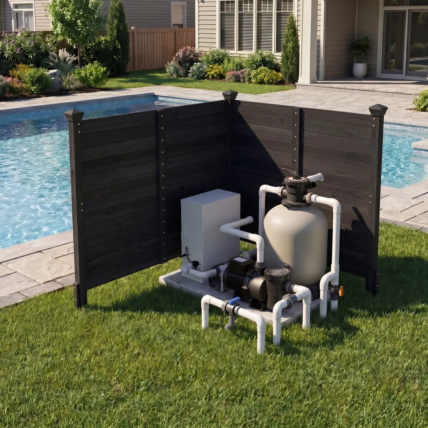 Outdoor Privacy Fence Screen for AC Units and Equipment by DirectDeals