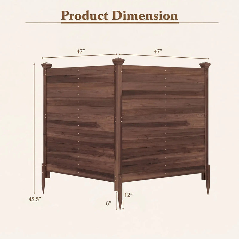Outdoor Privacy Fence Screen for AC Units and Equipment by DirectDeals