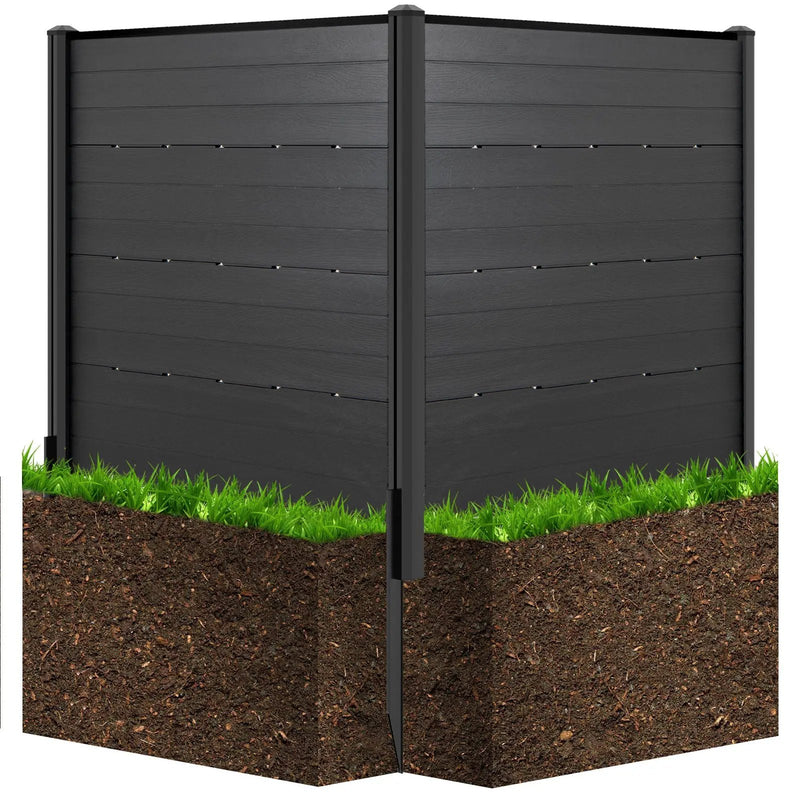 Outdoor Privacy Fence Screen with 5 Ground Stakes for Garden Yard Patio by DirectDeals