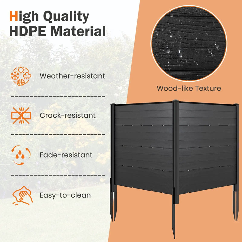 Outdoor Privacy Fence Screen with 5 Ground Stakes for Garden Yard Patio by DirectDeals