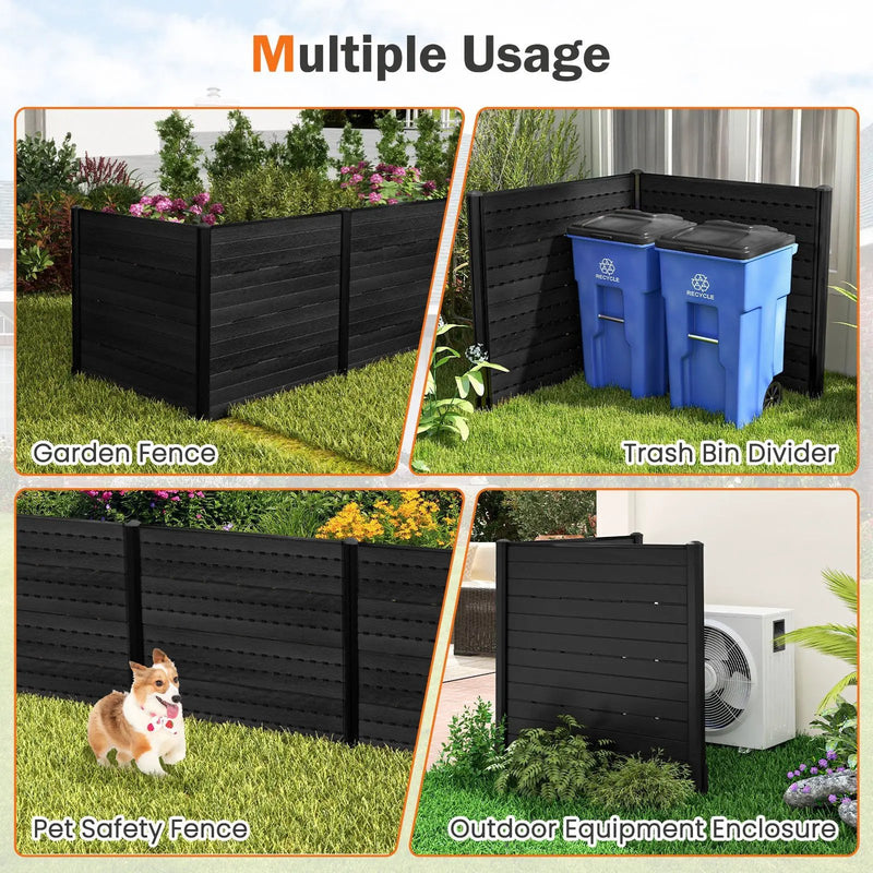 Outdoor Privacy Fence Screen with 5 Ground Stakes for Garden Yard Patio by DirectDeals
