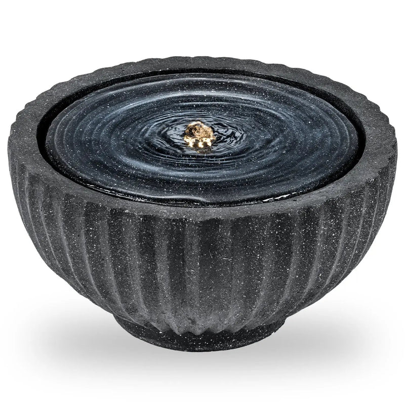 Outdoor Round Sphere Water Fountain with LED Lights and Pump by DirectDeals