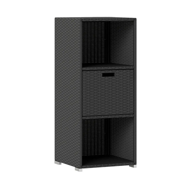 Outdoor Storage Cabinet Patio Wicker Organizer with Drawer by DirectDeals