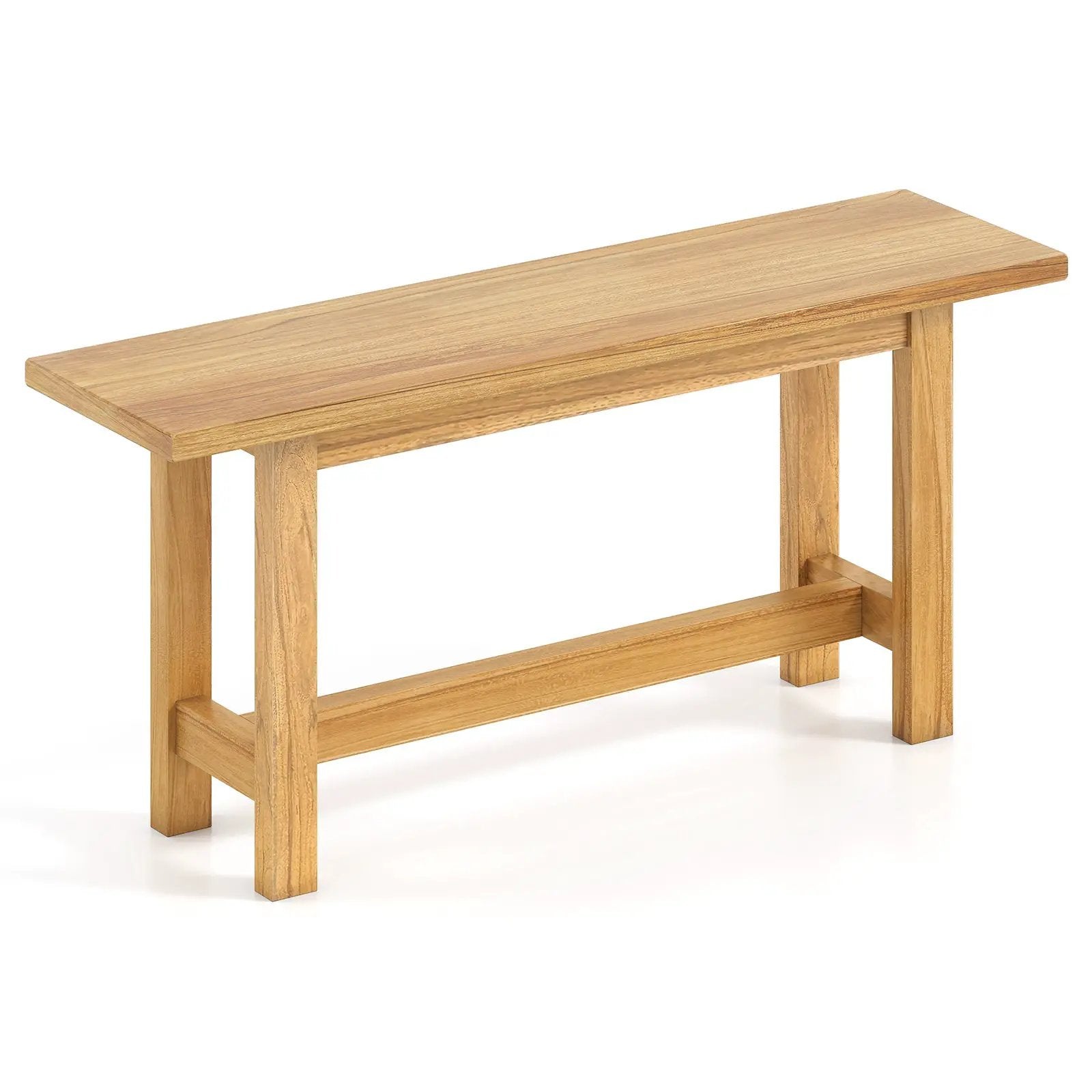 Outdoor Teak Wood Bench for Porch Backyard and Poolside by DirectDeals