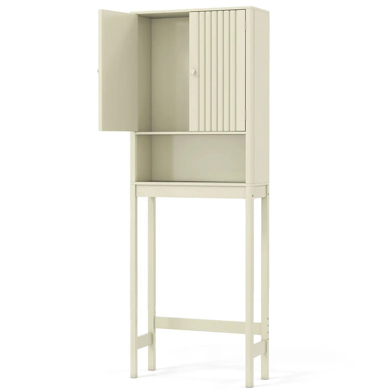 Over The Toilet Storage Cabinet with Fluted Doors by DirectDeals