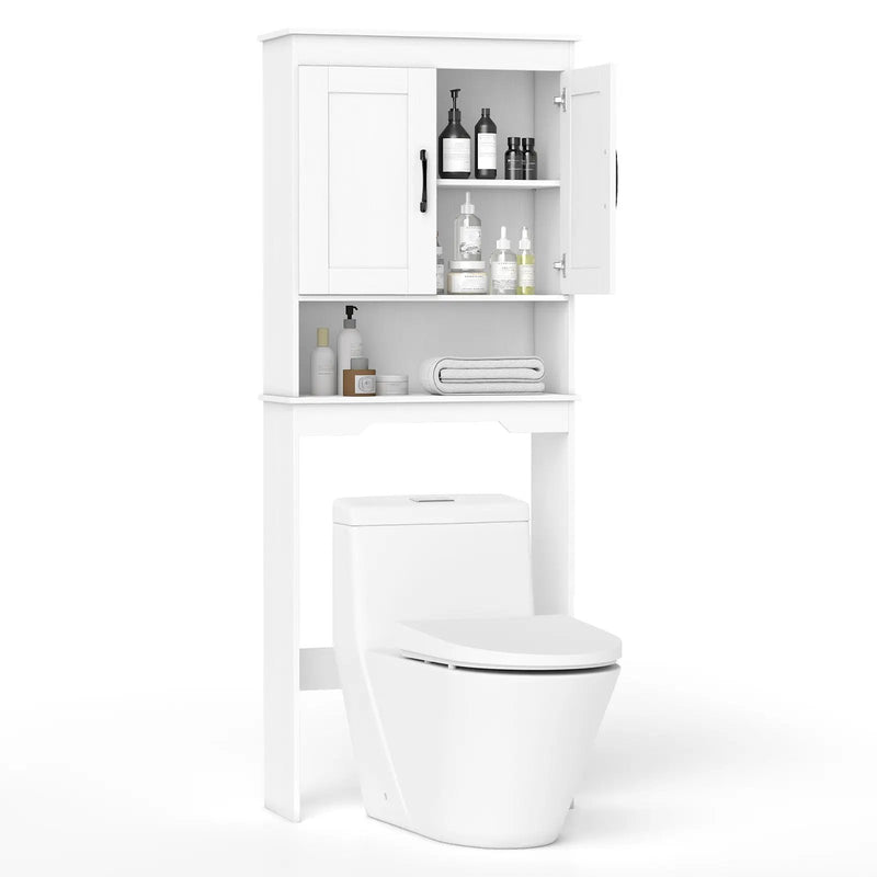 Over Toilet Space Saver Bathroom Organizer with Storage Cabinet by DirectDeals