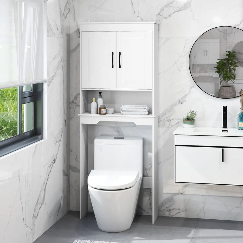 Over Toilet Space Saver Bathroom Organizer with Storage Cabinet by DirectDeals