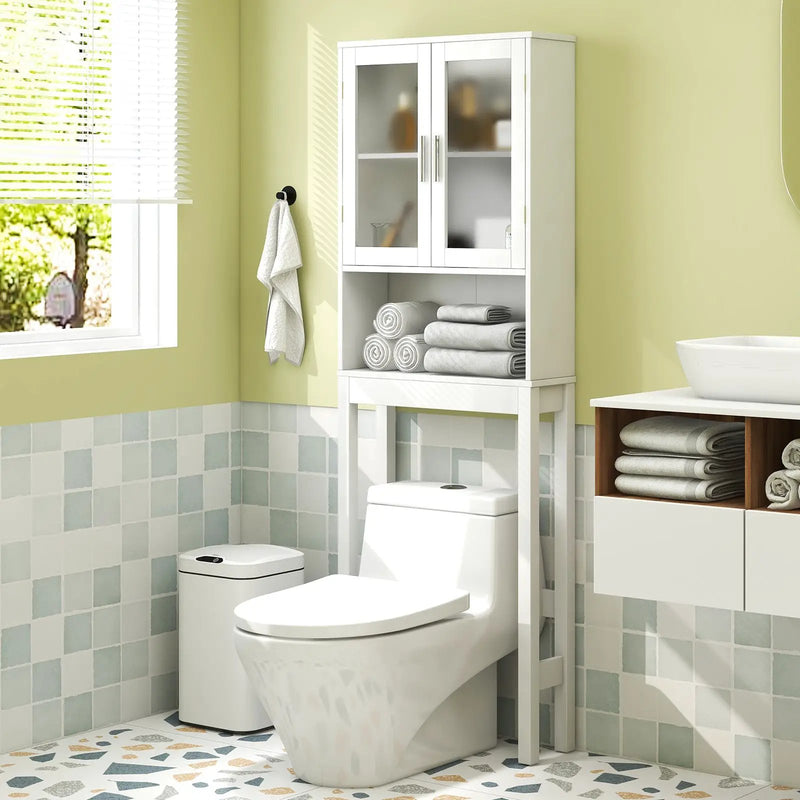Over the Toilet Bathroom Storage Cabinet with Adjustable Shelf by DirectDeals