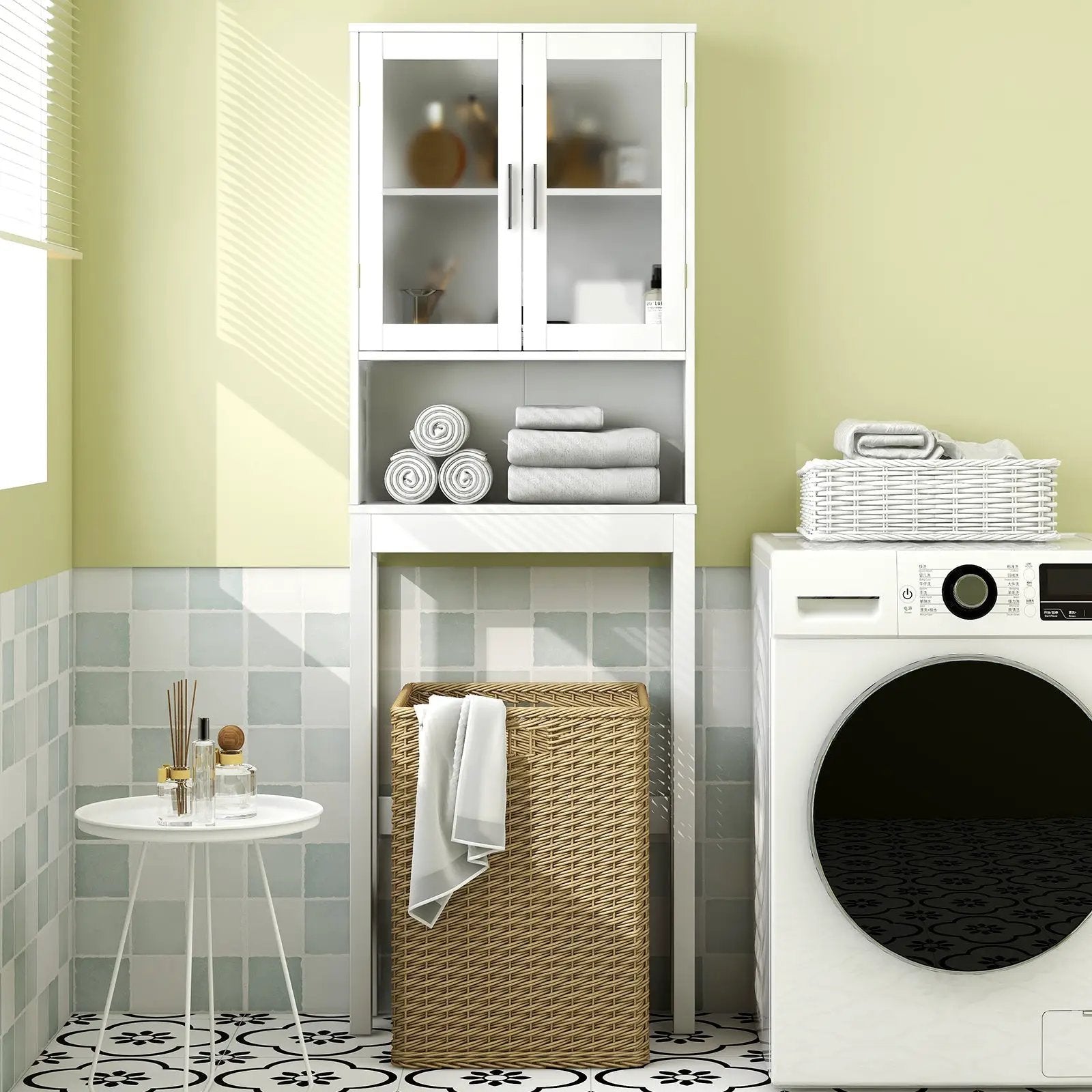 Over the Toilet Bathroom Storage Cabinet with Adjustable Shelf by DirectDeals
