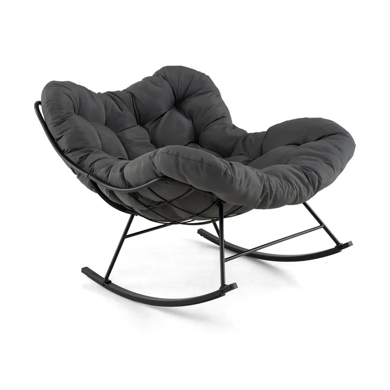 Oversized Egg Papasan Chair with Padded Cushion for Porch by DirectDeals
