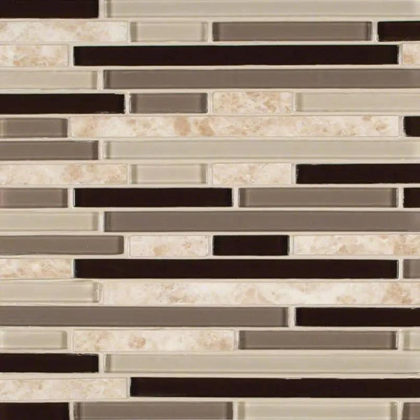 Amalfi Cafe Interlocking Pattern 6mm Porcelain Mosaics