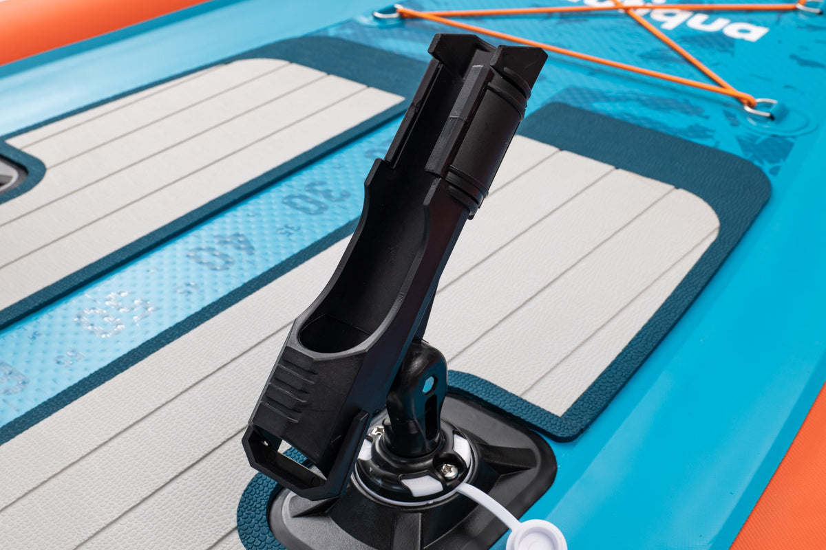 Nautiqua | CAPRI | Deluxe 3 Chamber Fishing Drop-stitch Inflatable Paddleboard | 1 Person | 330 lbs Capacity | Hand Pump & Carry Bag Included, photo 4 of 14