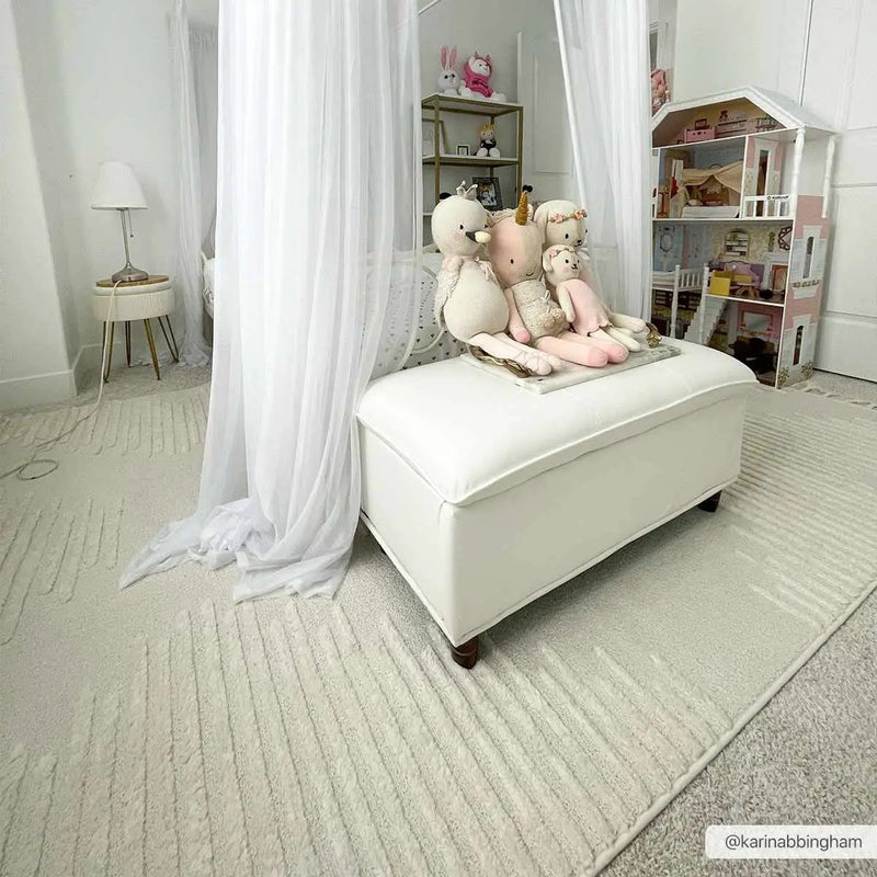 Palimbang Cream 3D Rug by Boutique Rugs