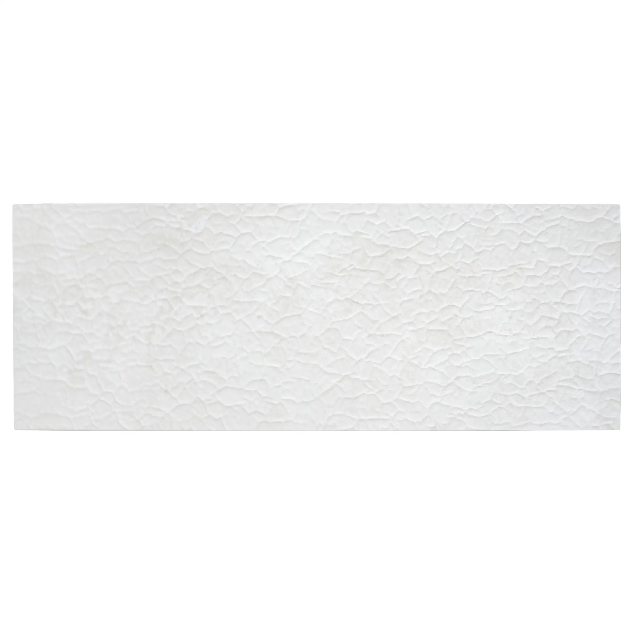 Pearl White 18x48 Textured Ceramic Large Format Tile (3 pack, 17.23 sq ft/case) by Apollo Tile