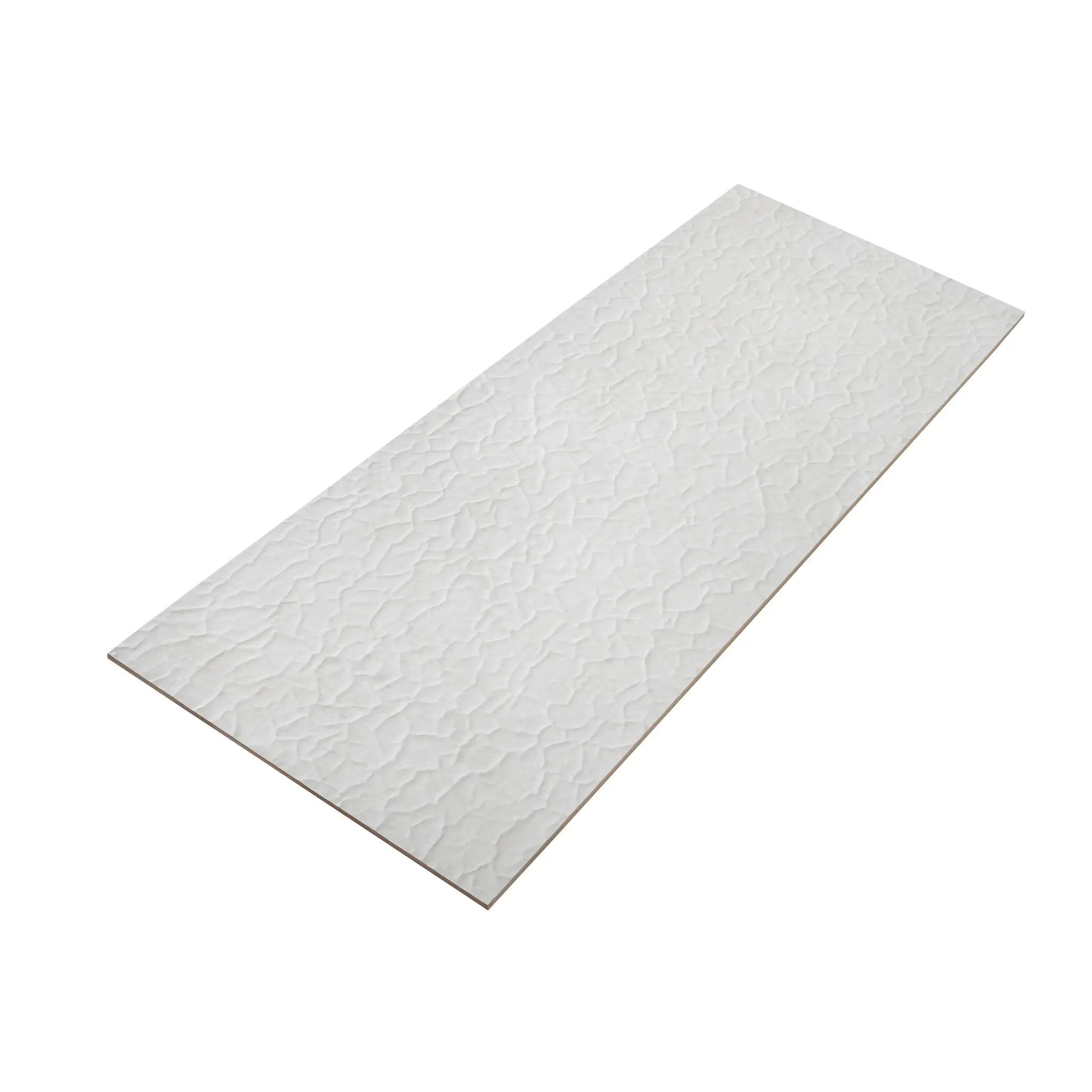 Pearl White 18x48 Textured Ceramic Large Format Tile (3 pack, 17.23 sq ft/case) by Apollo Tile