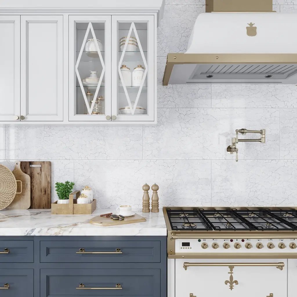 Pearl White 18x48 Textured Ceramic Large Format Tile (3 pack, 17.23 sq ft/case) by Apollo Tile