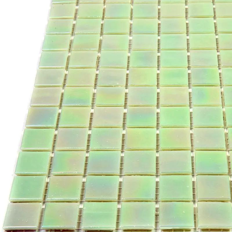 Lime Green 12x12 Glossy Uniform Square Glass Mosaic Tile (20 pack, 20 sq ft/case) by Apollo Tile