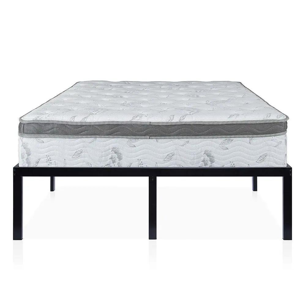 King size 16-inch High Heavy Duty Metal Platform Bed Frame by HomePacific