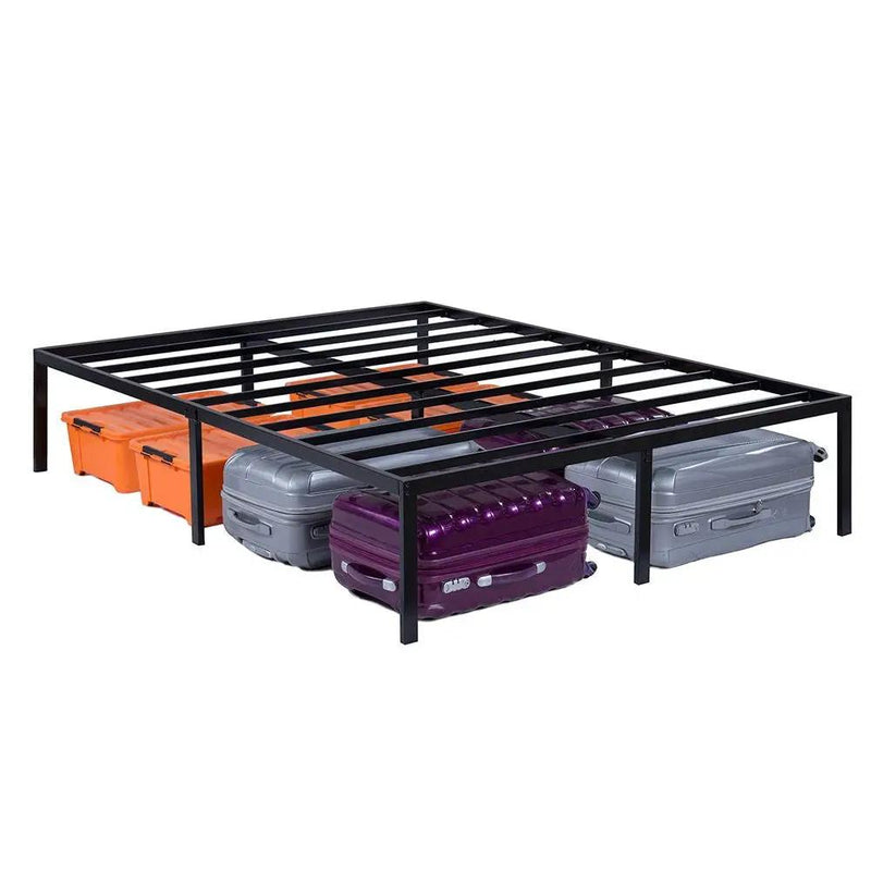 King size 16-inch High Heavy Duty Metal Platform Bed Frame by HomePacific