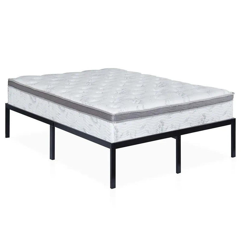 King size 16-inch High Heavy Duty Metal Platform Bed Frame by HomePacific
